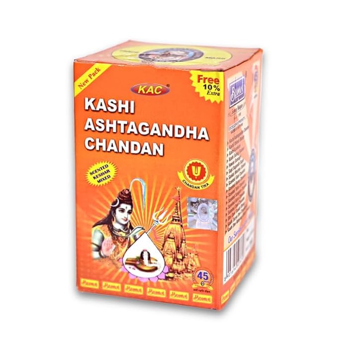 Jaisakshi Kashi Ashtagandha Chadan Tika - Original Ashtagandha Chandan Powder with Beautiful Fragrance