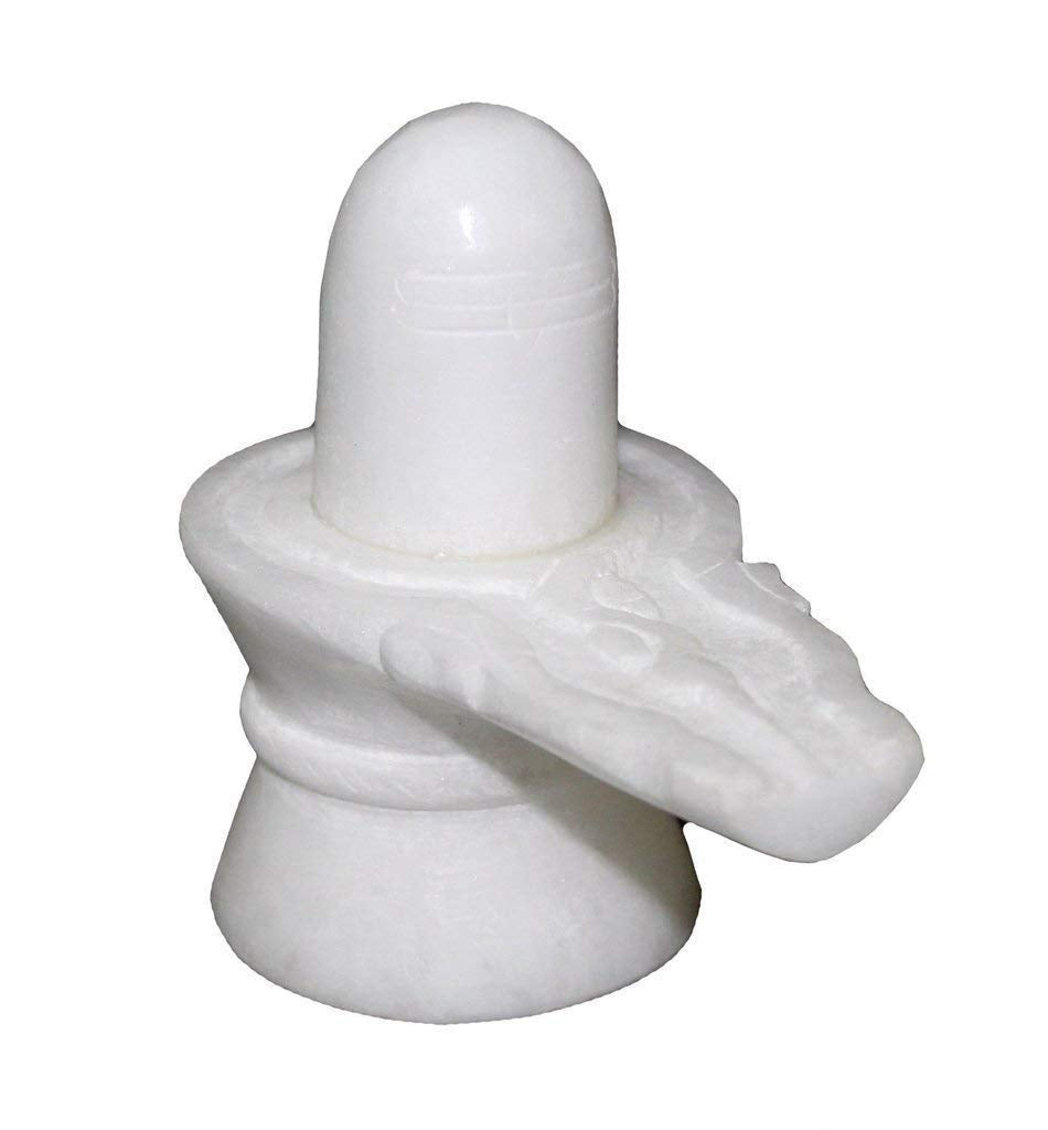 Jaisakshi Pure White Marble White Shiv ling