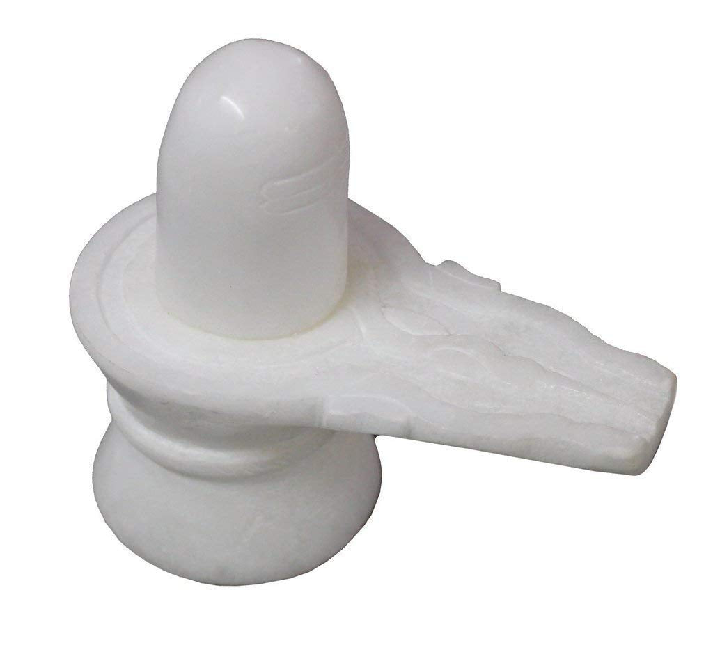 Jaisakshi Pure White Marble White Shiv ling