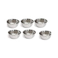 Jaisakshi Katori Stainless Steel Small Bowl Set of 6 with lid Steel for Dal Salad Crockery Katori Mini Pooja Chatni Bowls 30 ml for Kitchen Snacks Gift Puja