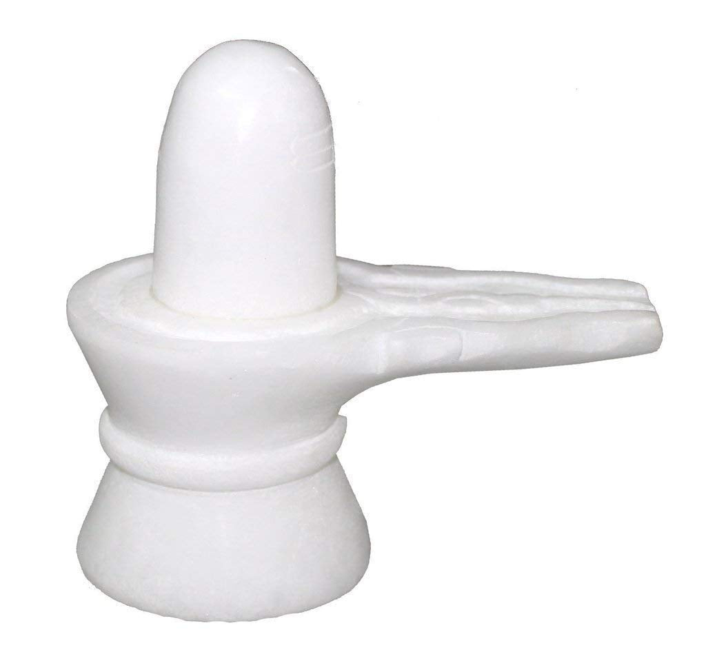 Jaisakshi Pure White Marble White Shiv ling