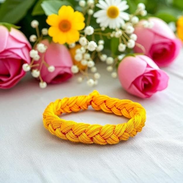 Jaisakshi Thread Bracelet for Men Adjustable Handmade Kalawa Pooja Dhaga Bracelets for Protection | Wristband Friendship Band | Raksha Sutra Decorative Moli Dhaaga Hand Band Combo 3pcs (Pack of 1)