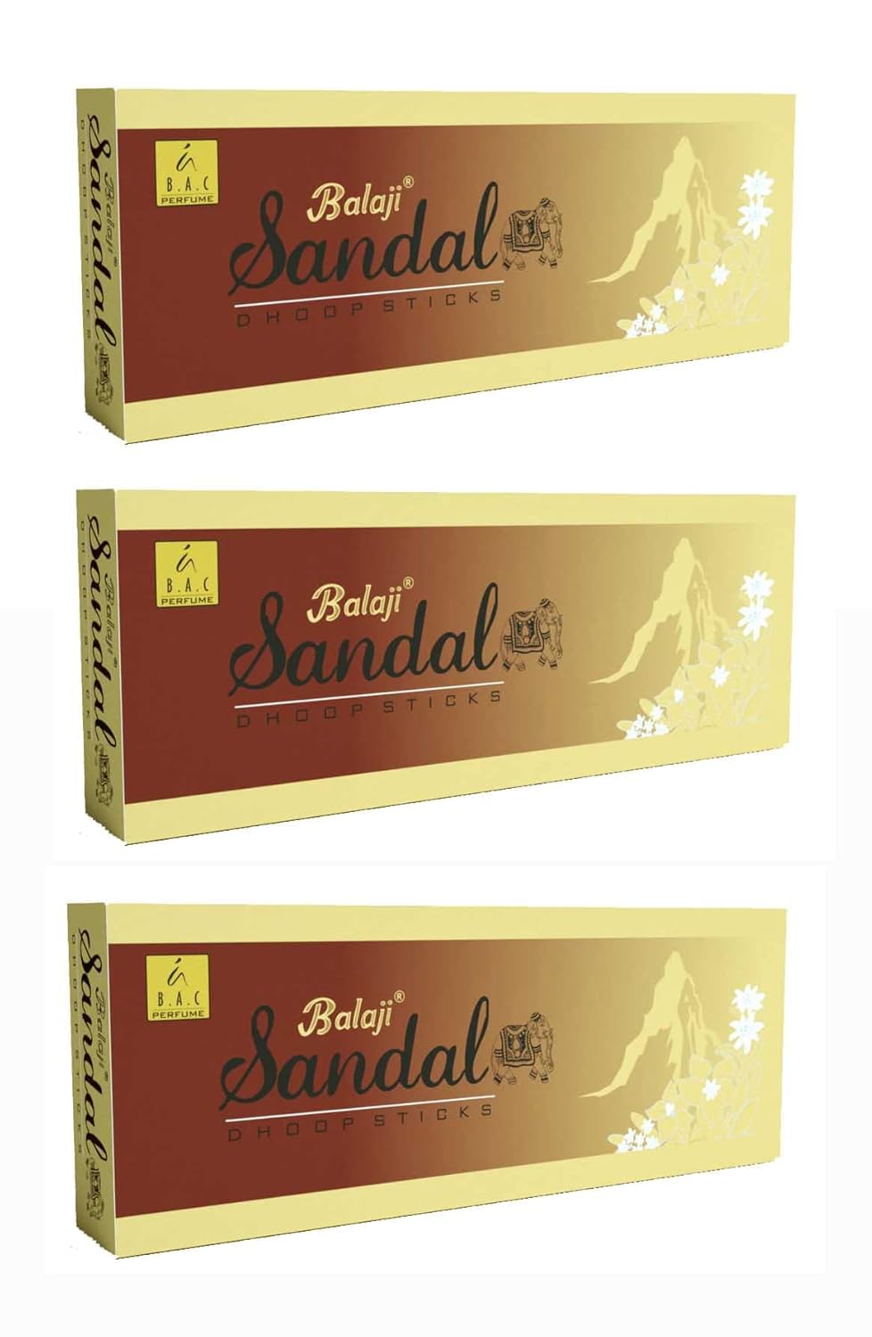 Jaisakshi Balaji Sandal Premium DHOOP ( 10 Sticks Each )