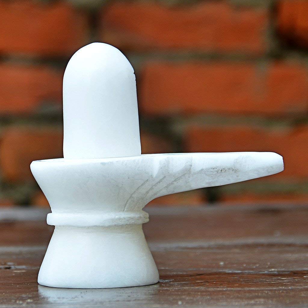 Jaisakshi Pure White Marble White Shiv ling