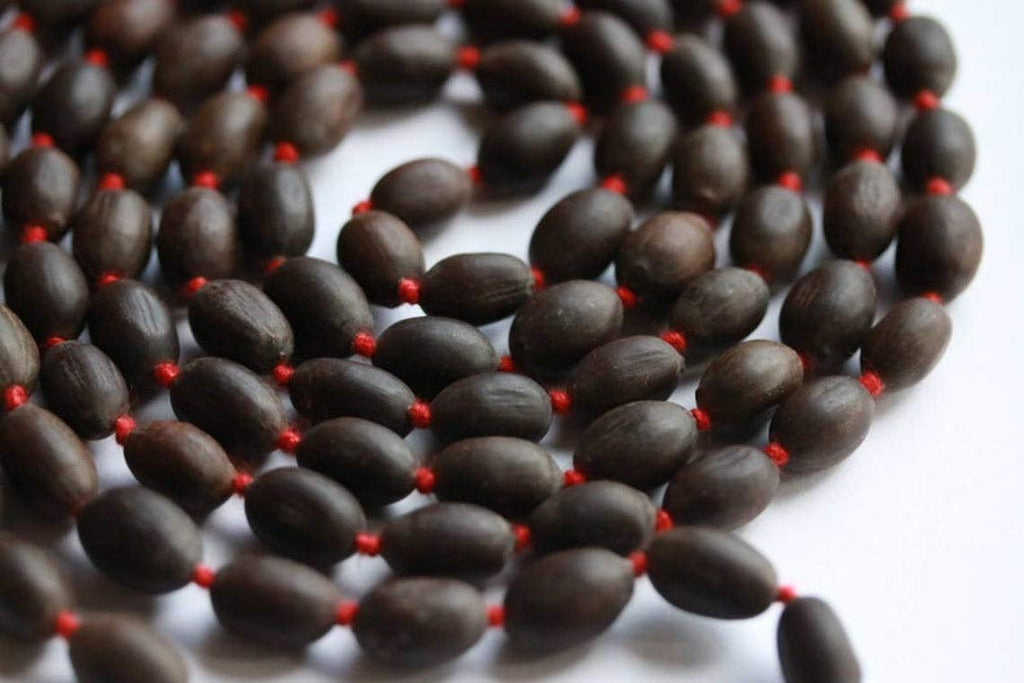 Jaisakshi Natural Lotus Seed Kamal Gatta Mala Necklace with Tassel Rosary Jaapmala for Meditation Mantra Chanting & Pooja Astrology for Men & Women - 108 Beads
