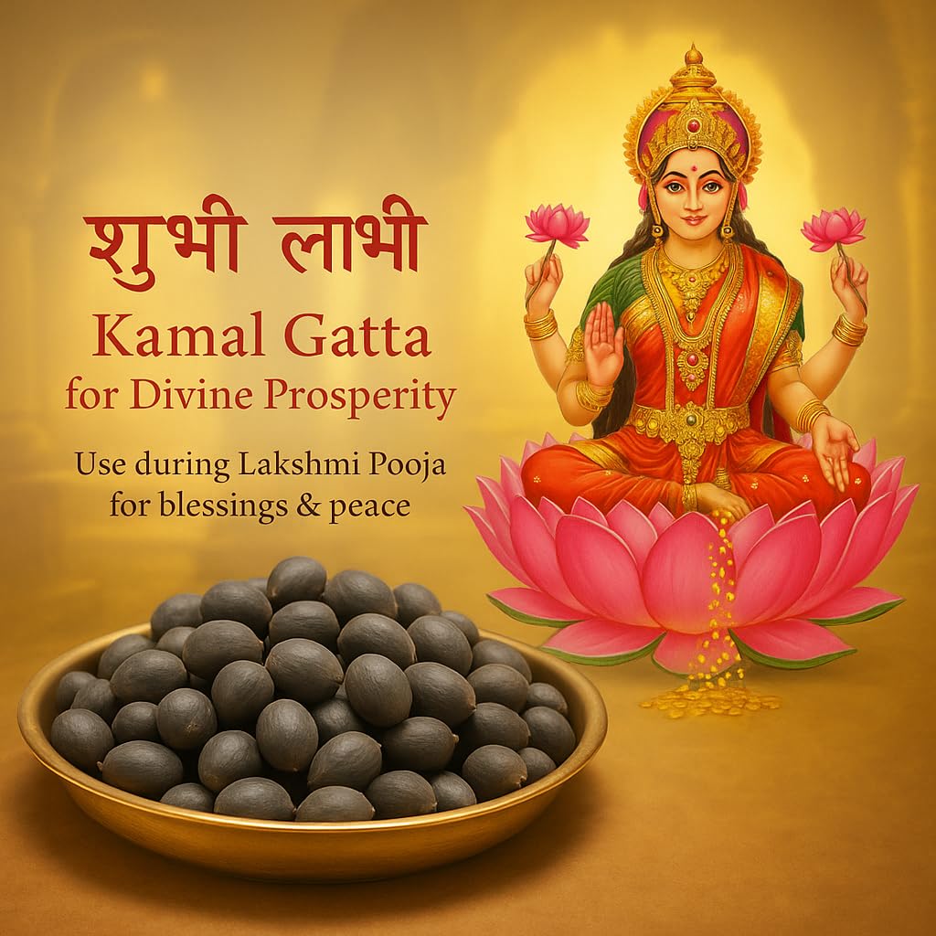 Jaisakshi Kamal Gatta Seeds for Puja (11 pcs) – Original Lotus Beej for Lakshmi Worship, Diwali, Sawan & Spiritual Rituals – Auspicious Pooja Samagri