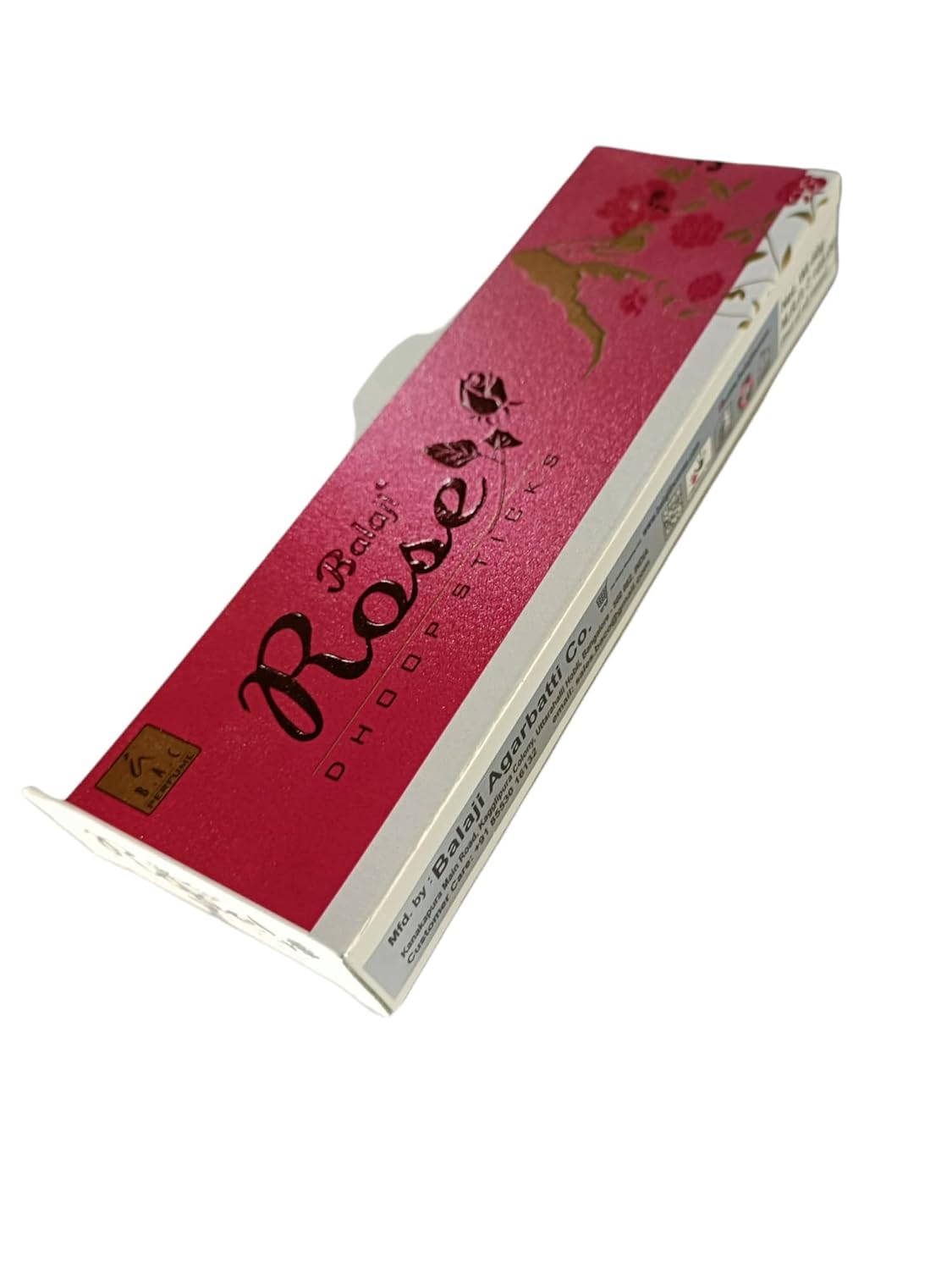 Jaisakshi Balaji Rose Dhoop Sticks Pure Natural Rose Dhoop Stick 10 Sticks Box Pack of 12 Boxes (10 Sticks x 12 Boxes = 120 Sticks)