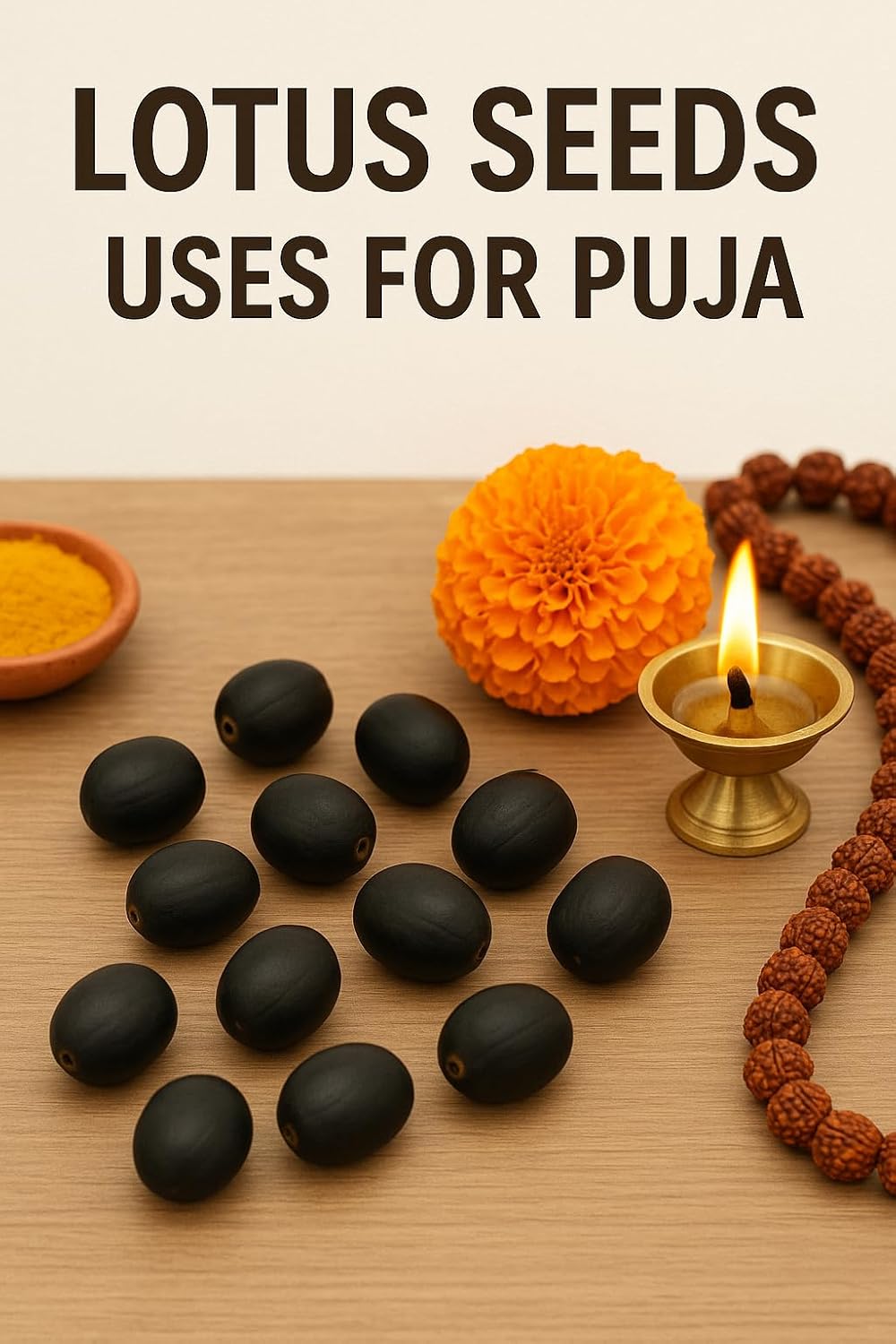 Jaisakshi Kamal Gatta Seeds for Puja (11 pcs) – Original Lotus Beej for Lakshmi Worship, Diwali, Sawan & Spiritual Rituals – Auspicious Pooja Samagri