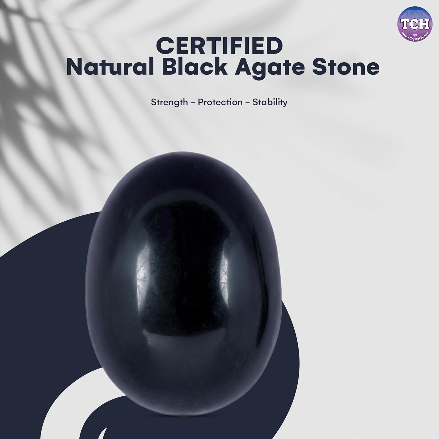 Jaisakshi Certified Black Agate Shaligram Stone | Authentic Original Black Stone for Lord Vishnu Worship | Vastu, Spiritual Energy | Meditation, Pooja, Protection and Prosperity