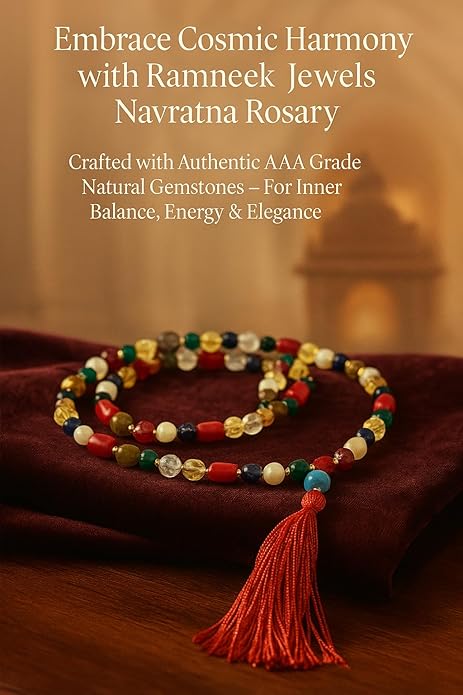Jaisakshi Jewels Navratna Navgrah Mala Natural AAA Quality for Men and Women