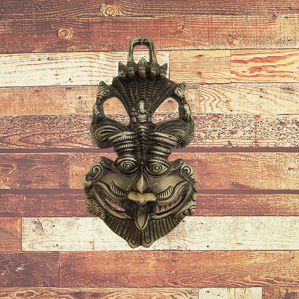 Jaisakshi Nazar Battu for Home Entrance Evil Eye Hanging Antique Decor Ganesh Wall Hangings for Door Decorative Drishti Metal Mask Vastu Accessories